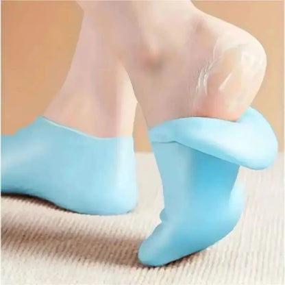 1 Pair Silicone Heel Socks for Cracked Feet