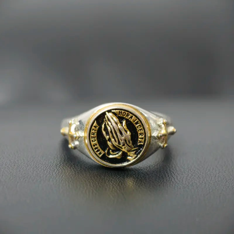Praying Hands Faith Ring – Adjustable Open Band