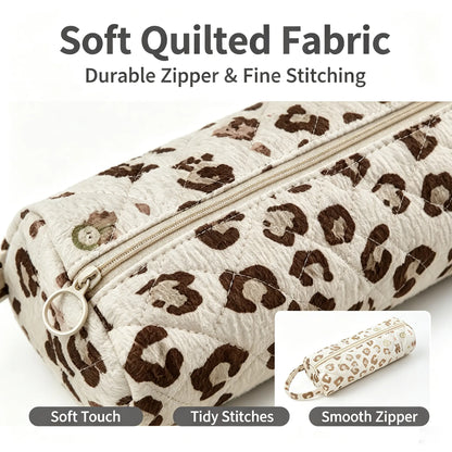 Quilted Large Capacity Travel Makeup & Toiletry Bag
