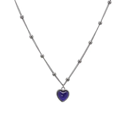 MoodShift Color-Changing Heart Necklace & Bracelet Set