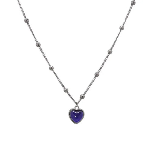 MoodShift Color-Changing Heart Necklace & Bracelet Set