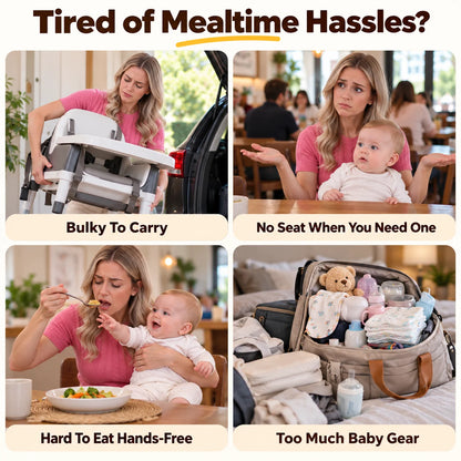 Portable baby chair harness