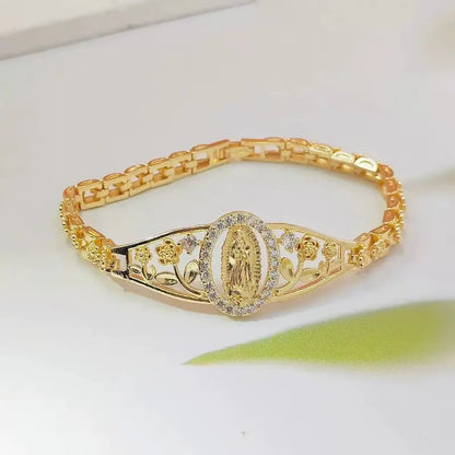 Gold Plated Virgin Mary Bracelet