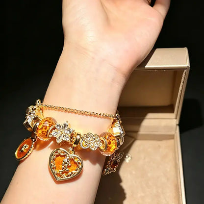 Women’s Multi-Charm Beaded Bracelet