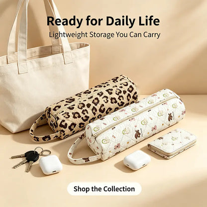 Quilted Large Capacity Travel Makeup & Toiletry Bag