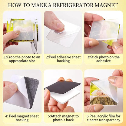 DIY Magnetic Photo Frames for Fridge & Crafts