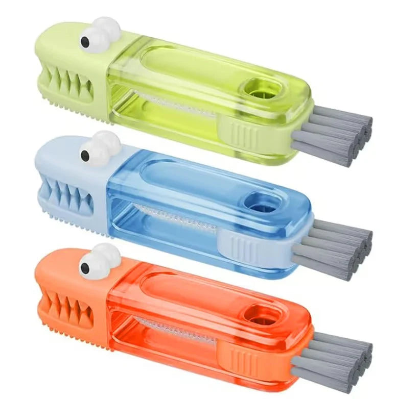 ✨3-in-1 Crocodile Brush 🐊 Deep Cleaning for Narrow Cup Lids & Tableware Gaps