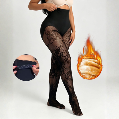 Grabltall™ Floral Lace Shaping Tights