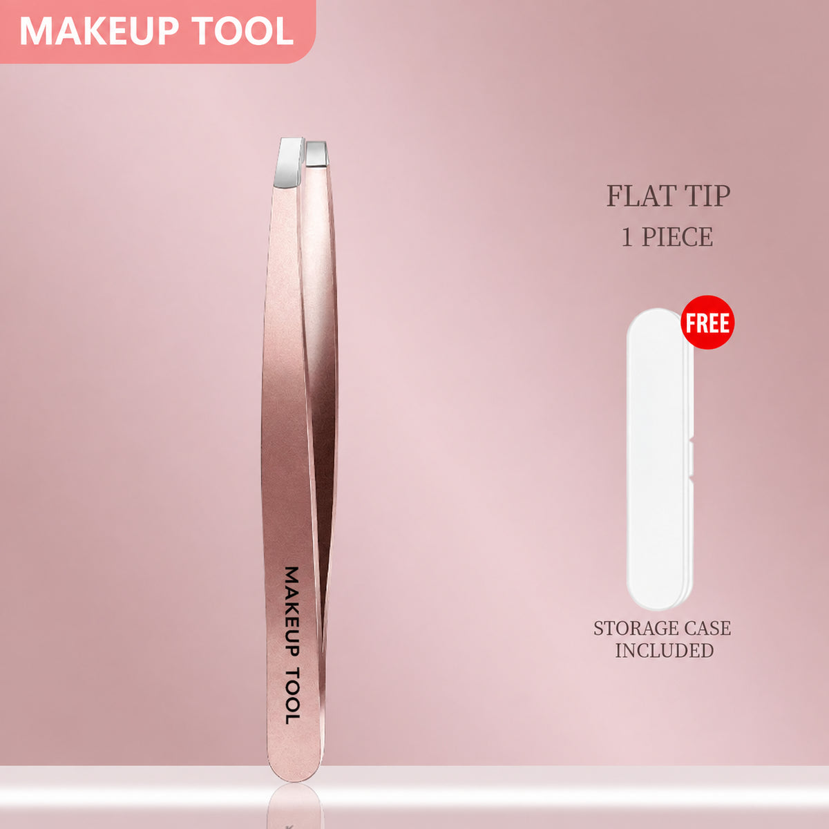 4-Piece High-Precision Stainless Steel Eyebrow Tweezer Set