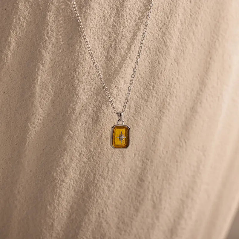 North Star Birthstone Necklace