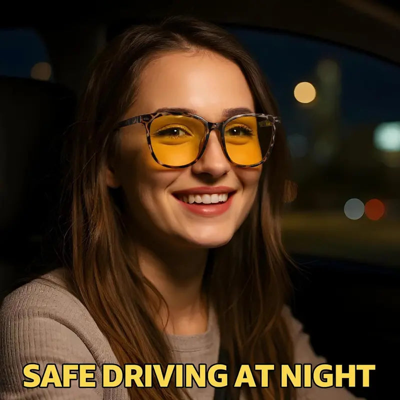 Night Driving Glasses – Anti-Glare Yellow Lens Eyewear
