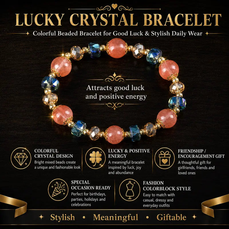 Lucky Bracelet Crystal Beaded Bracelet