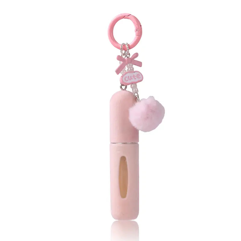 Portable 5ML Perfume Atomizer with Plush Keychain