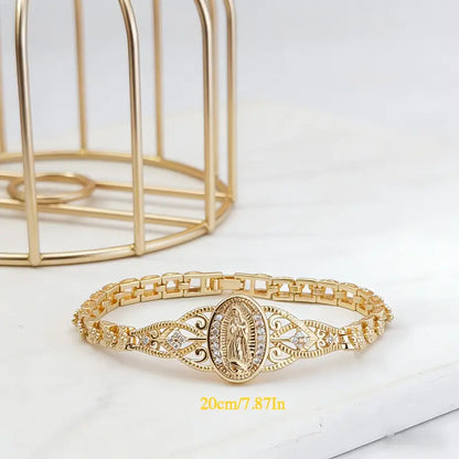 Gold Plated Virgin Mary Bracelet
