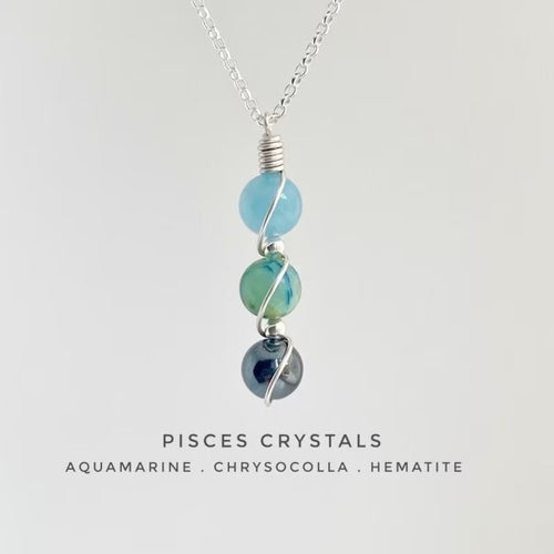 Handmade Zodiac Crystal Necklace