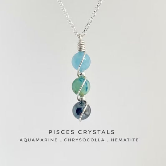 Handmade Zodiac Crystal Necklace