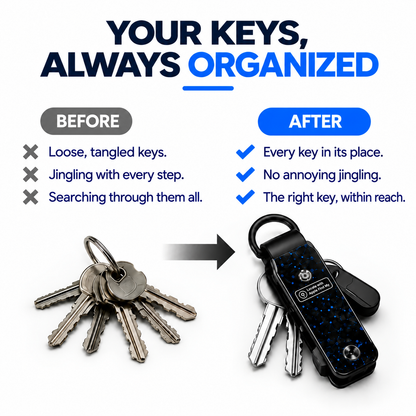 Smart Key Organizer with Apple Find My – Compact Key Holder