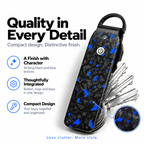 Smart Key Organizer with Apple Find My – Compact Key Holder