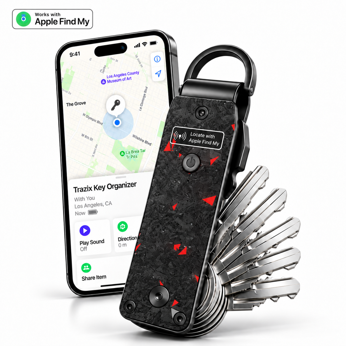 Smart Key Organizer with Apple Find My – Compact Key Holder