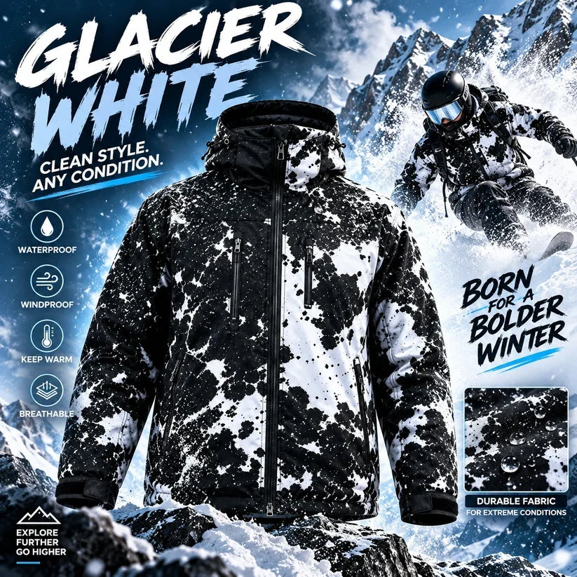 ❄️ Weather-Reactive Snow & Moisture Color-Changing Insulated Winter Ski Jacket 🏂