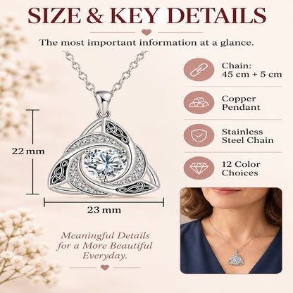 Eternal Celtic Birthstone Necklace