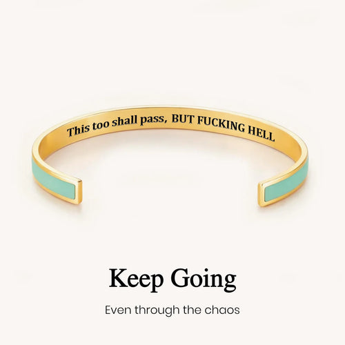 This Too Shall Pass Color Cuff Bracelet