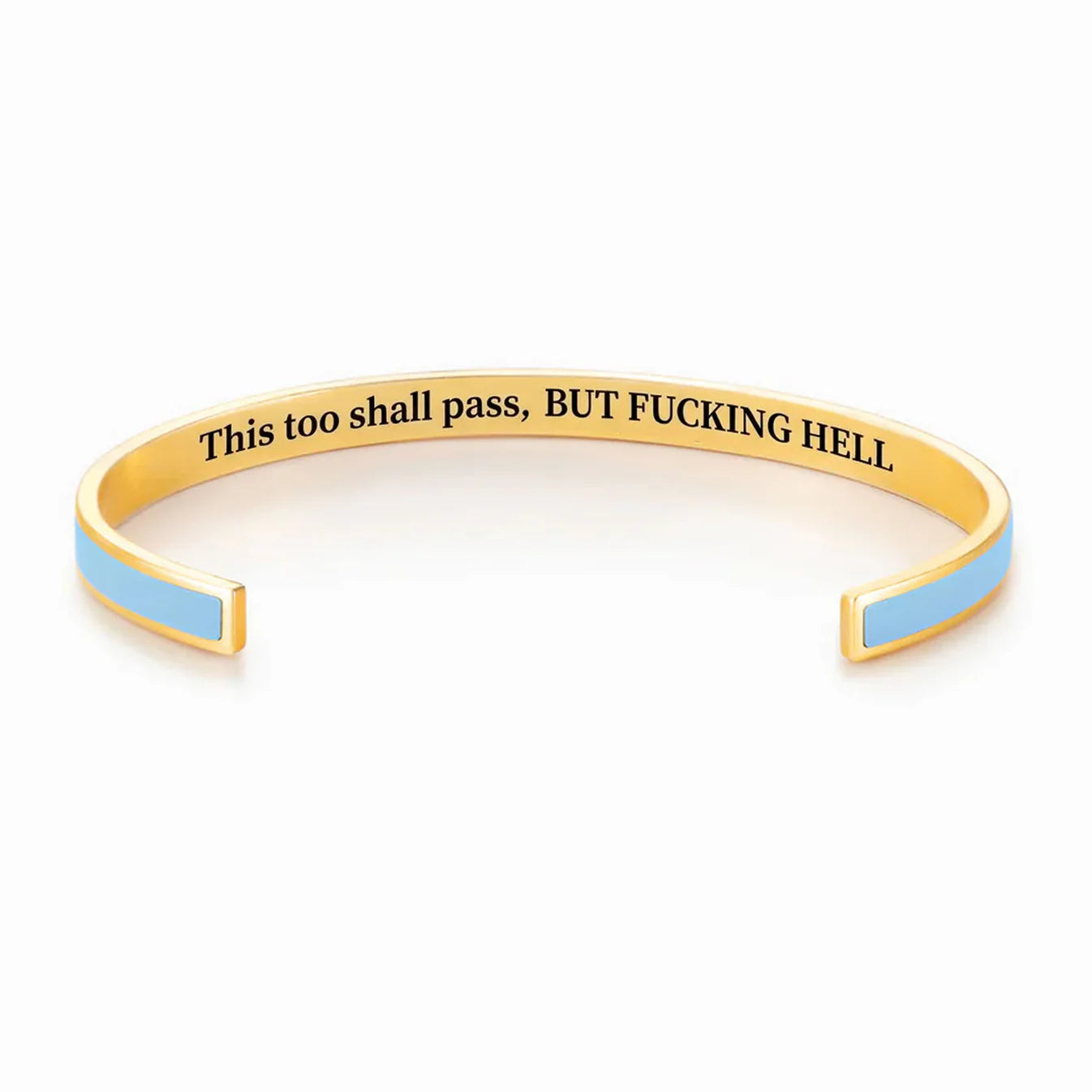 This Too Shall Pass Color Cuff Bracelet