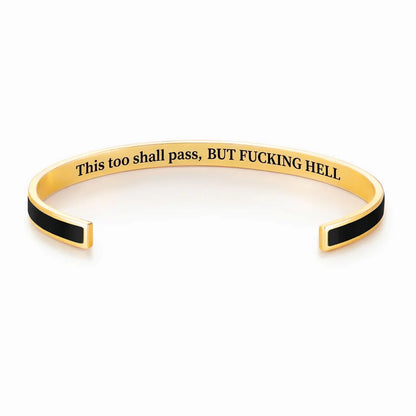 This Too Shall Pass Color Cuff Bracelet