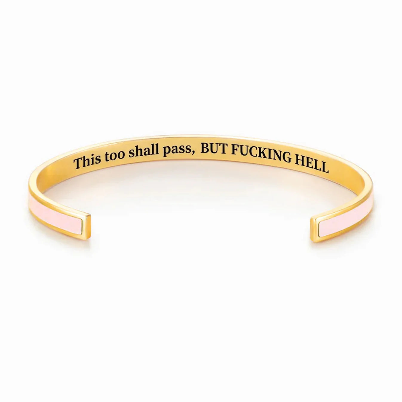 This Too Shall Pass Color Cuff Bracelet