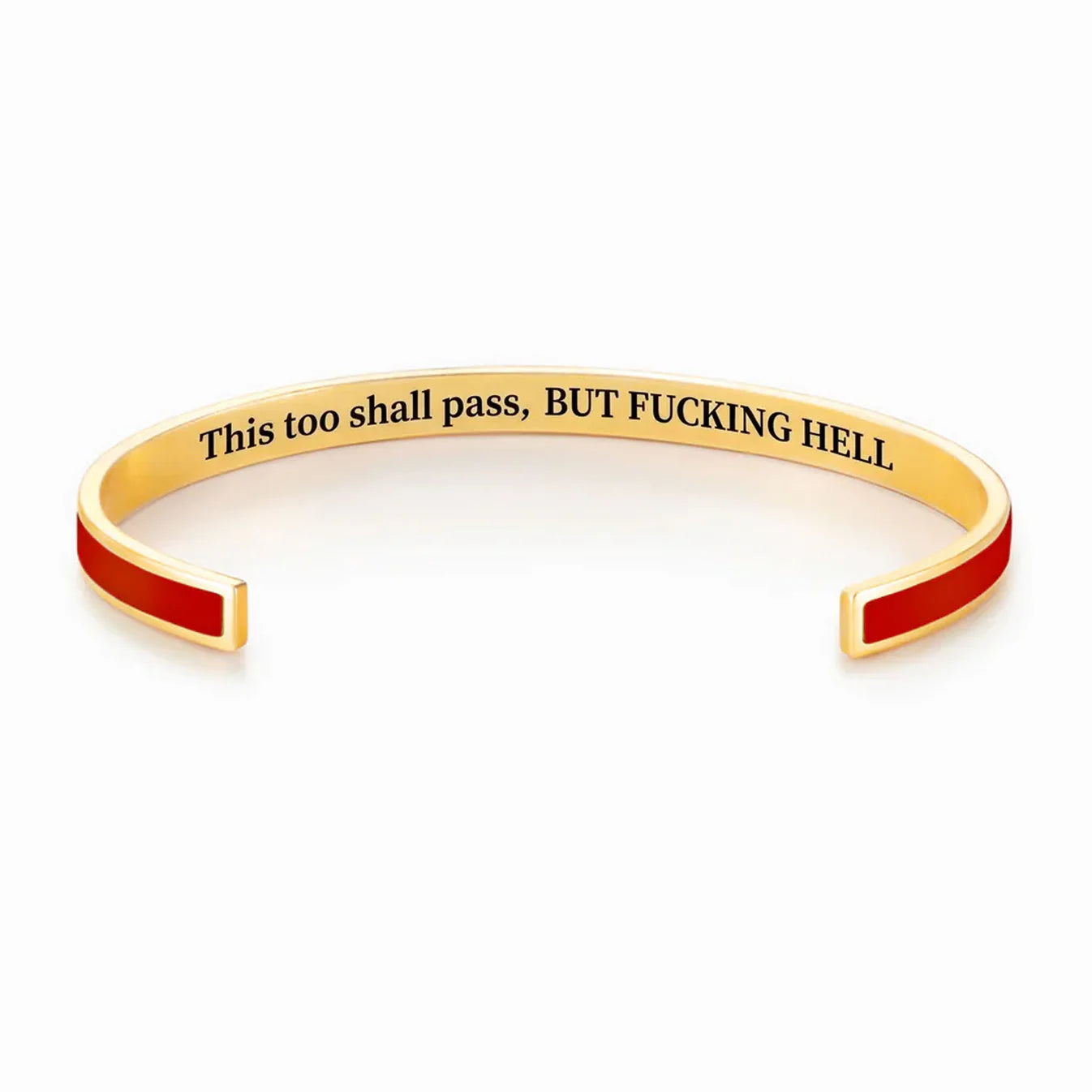 This Too Shall Pass Color Cuff Bracelet