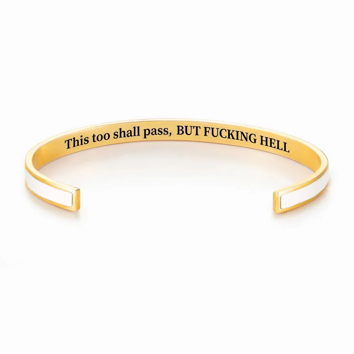 This Too Shall Pass Color Cuff Bracelet