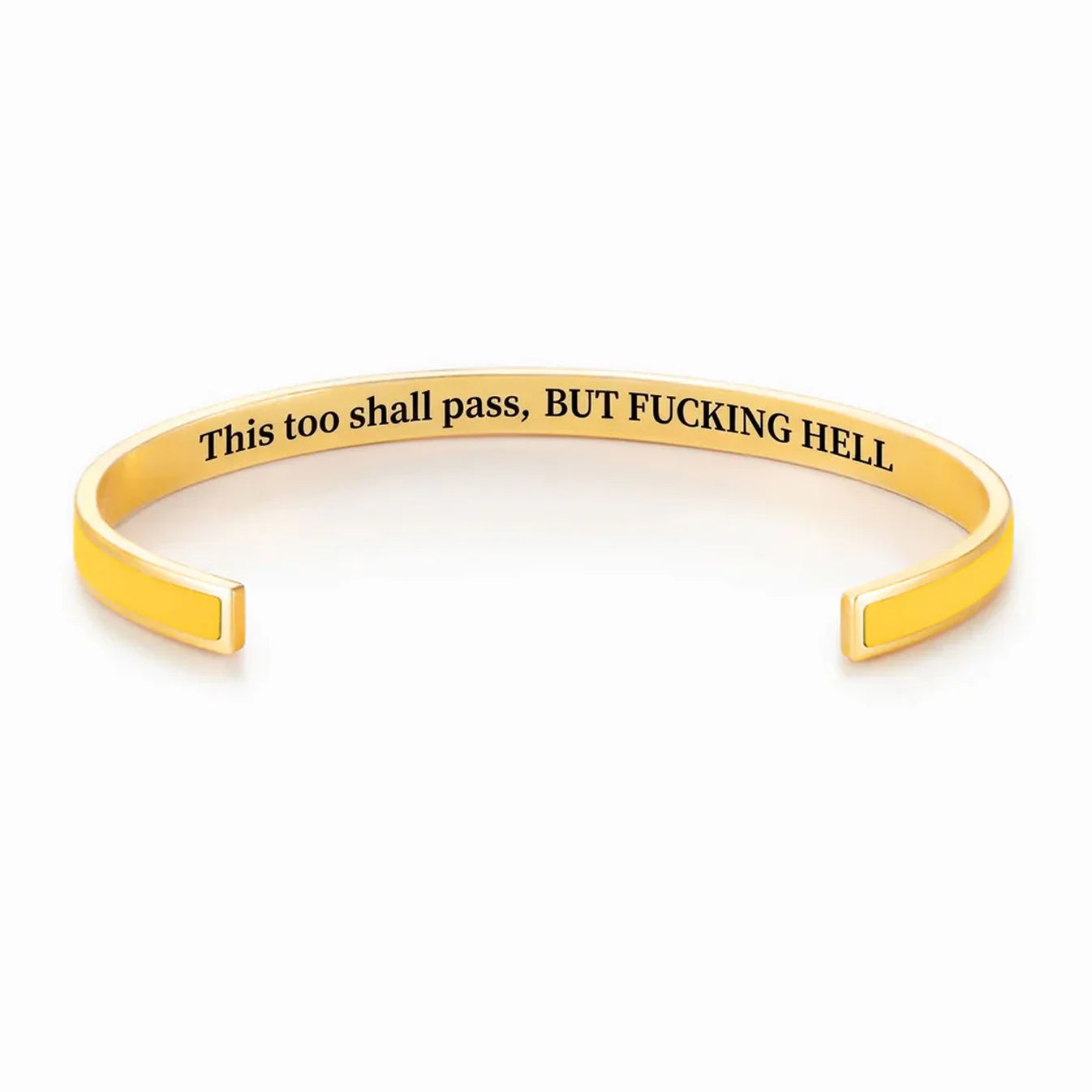 This Too Shall Pass Color Cuff Bracelet