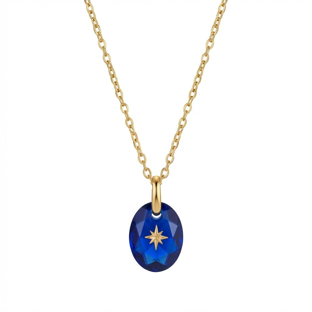 North Star Birthstone Necklace