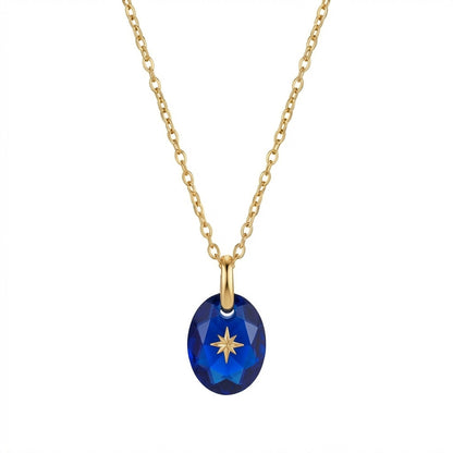 North Star Birthstone Necklace
