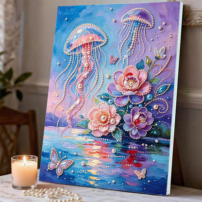Fireworks Romantic Castle 5D Sparkling Diamond Painting Set