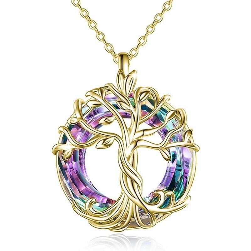 Crystal Tree of Life Necklace