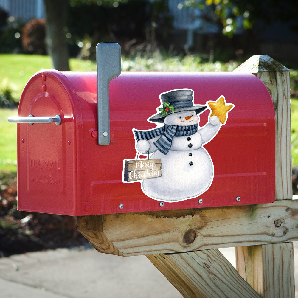 Christmas Refrigerator Magnets, DIY Fridge Santa Reindeer Snowman for Fridge Garage Kitchen Metal Door Christmas Decoration