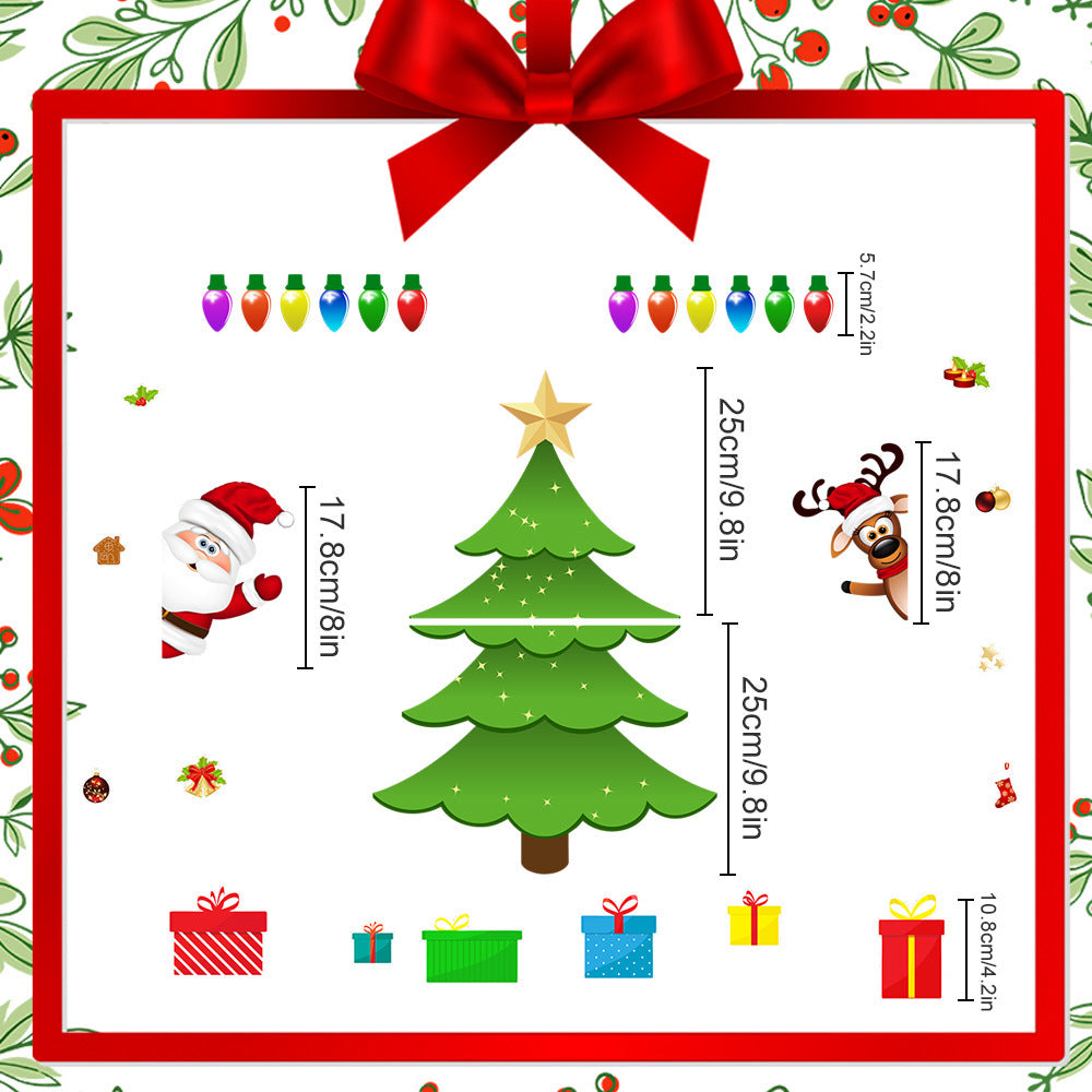 Christmas Refrigerator Magnets, DIY Fridge Santa Reindeer Snowman for Fridge Garage Kitchen Metal Door Christmas Decoration