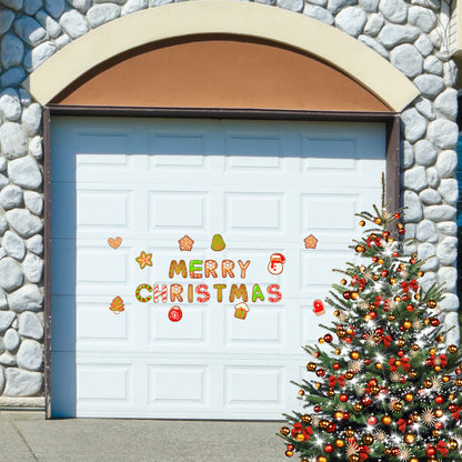 Christmas Refrigerator Magnets, DIY Fridge Santa Reindeer Snowman for Fridge Garage Kitchen Metal Door Christmas Decoration