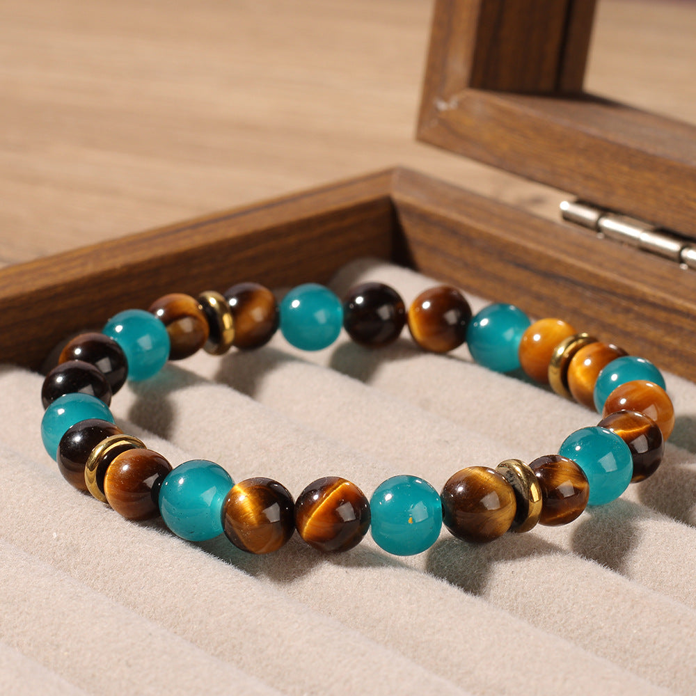 Bold Horizons Turquoise & Tiger Eye Bracelet