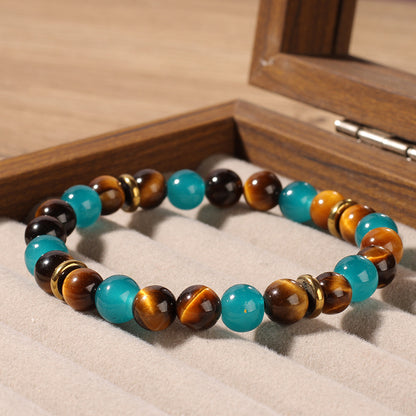 Bold Horizons Turquoise & Tiger Eye Bracelet