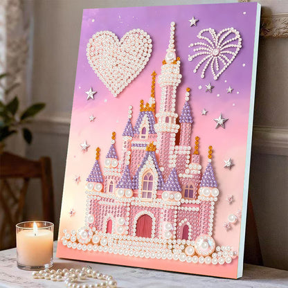 Fireworks Romantic Castle 5D Sparkling Diamond Painting Set