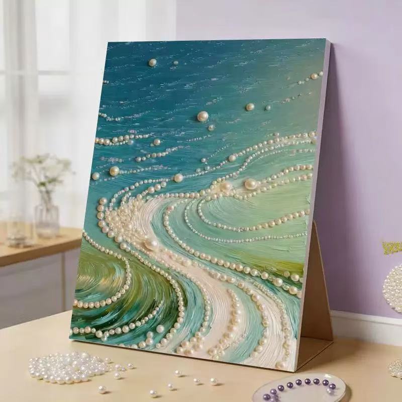 Fireworks Romantic Castle 5D Sparkling Diamond Painting Set