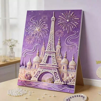 Fireworks Romantic Castle 5D Sparkling Diamond Painting Set