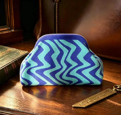 Women's Color-Block Handheld Bag
