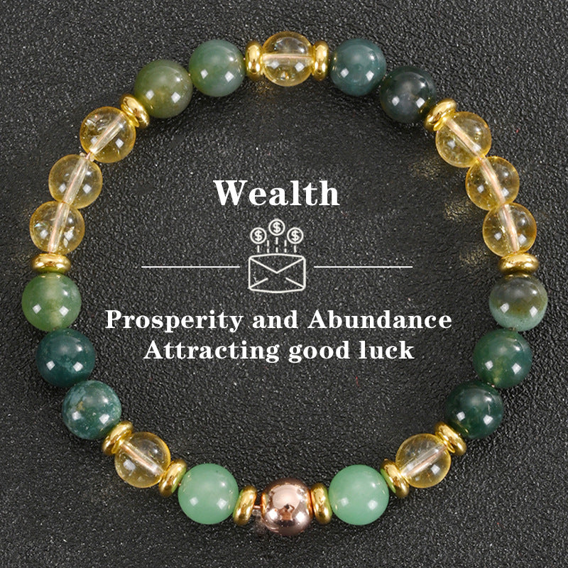 Money Bracelet with Black Onyx and Tiger's Eye