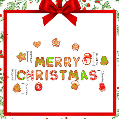 Christmas Refrigerator Magnets, DIY Fridge Santa Reindeer Snowman for Fridge Garage Kitchen Metal Door Christmas Decoration