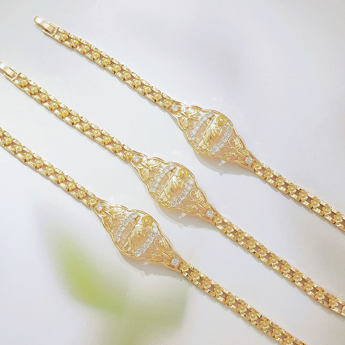 Gold Plated Virgin Mary Bracelet