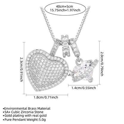 Women's Heart Charm Necklace