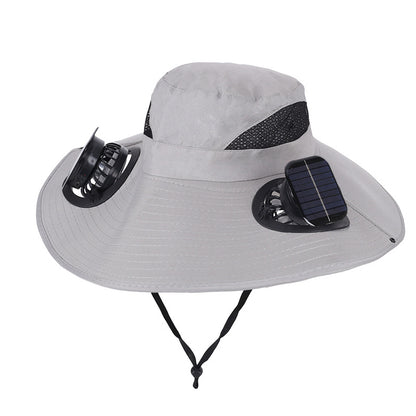 Dual-Fan Cooling Sun Hat
